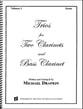 Trios for Two Clarinets and Bass Clarinet-P.O.P cover